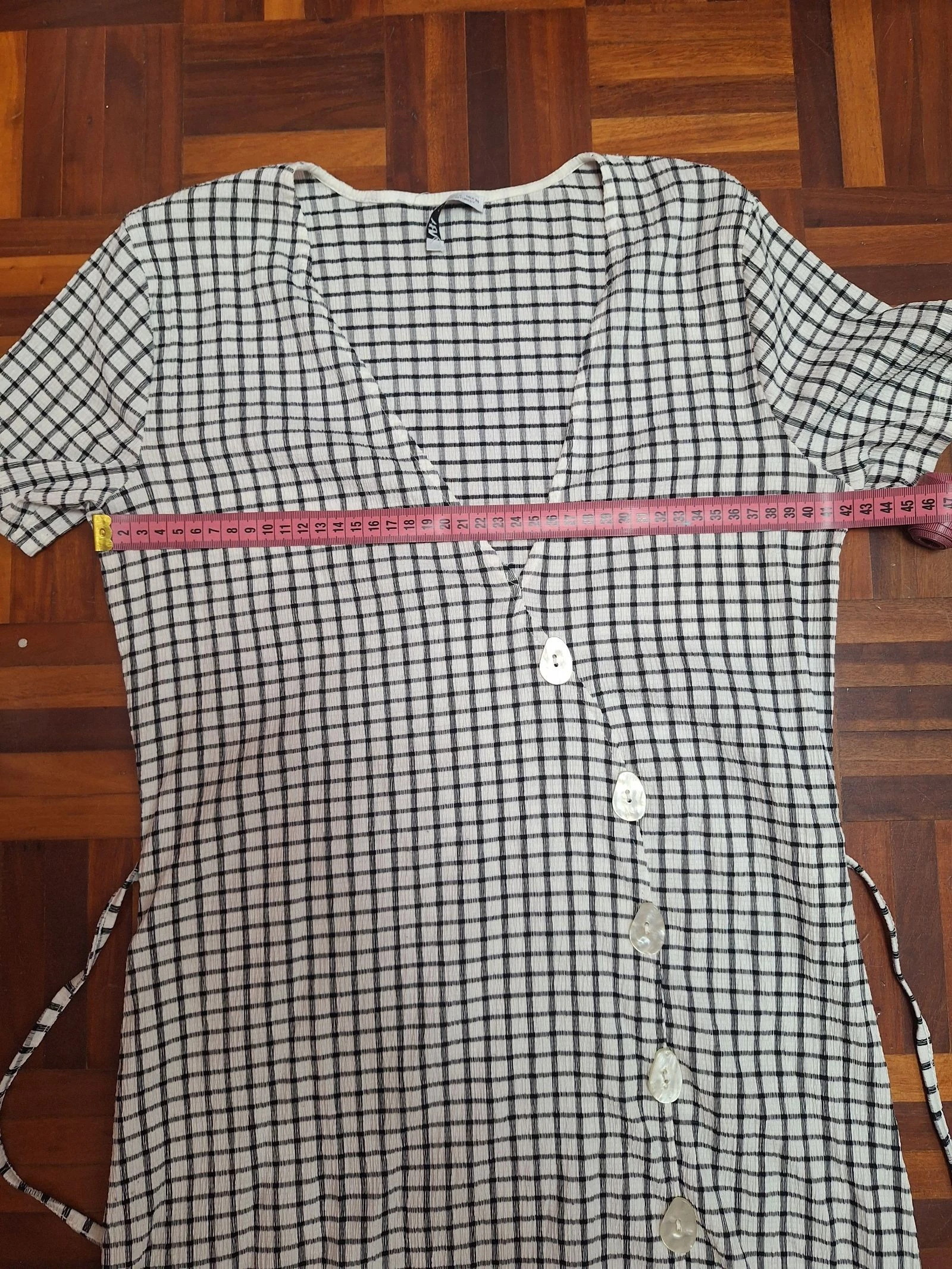 Zara T.S geruite midijurk – photo 6